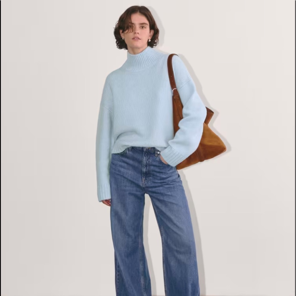 Everlane chambray sweater wool